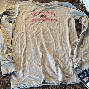 Ohio State Buckeyes Gray Long Sleeve Shirt